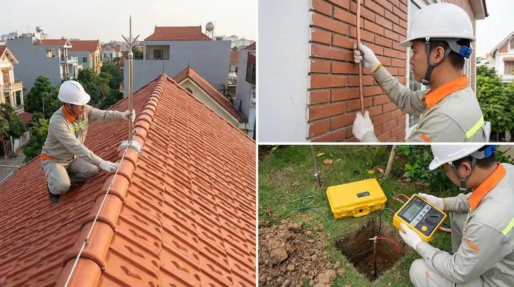 Bảo trì hệ thống chống sét: Bao lâu cần kiểm tra và thay thế đầu kim?