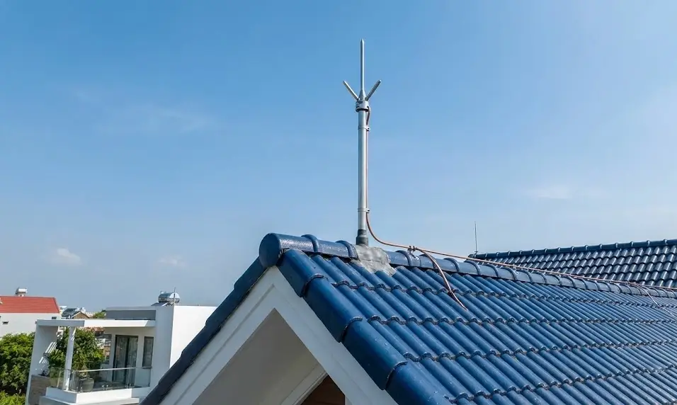 Hướng dẫn lắp đặt kim thu sét nhà mái Thái_Nhật chuẩn kỹ thuật (1)